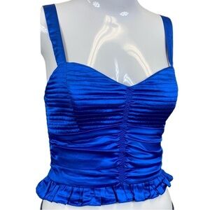 BOG Collective blue crop top - XS - NWT